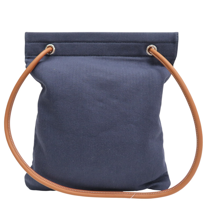 藍色 帆布 Aline Groom 肩背包 K刻【HERMES 愛馬仕】 H000867EKAC-1