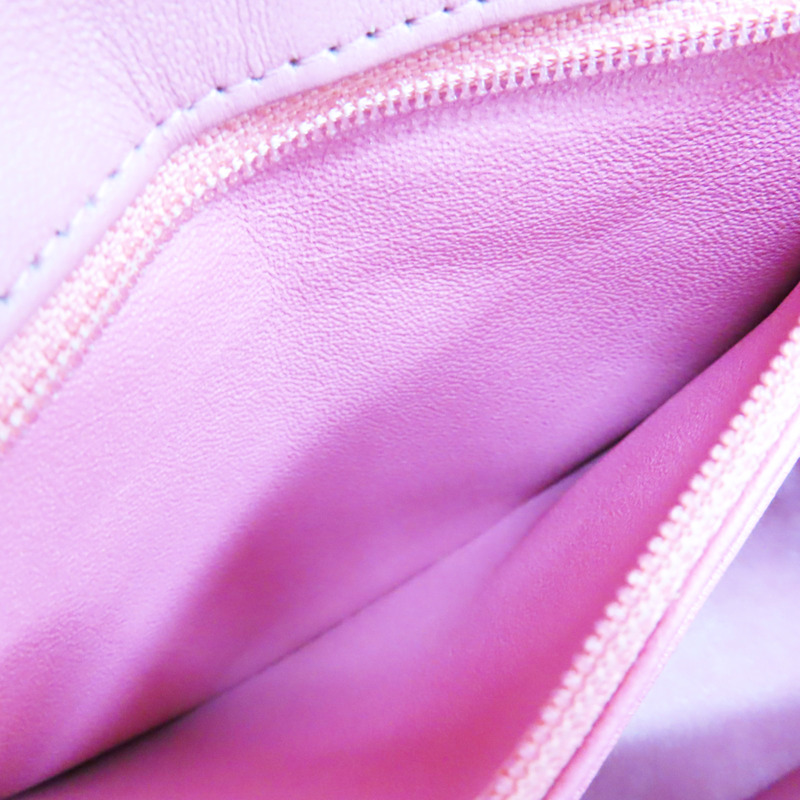 粉色 羊皮 Mini Coco 17 鏈帶肩背包 銀釦【HERMES 愛馬仕】 A35200-5