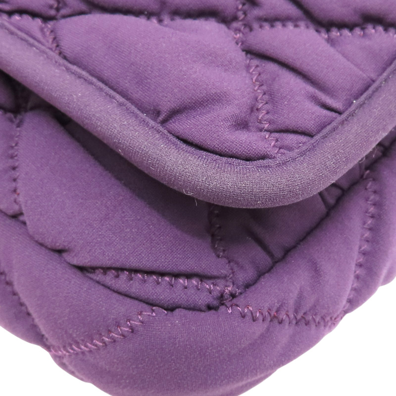 紫色 尼龍 肩背包 銀釦【CHANEL 香奈兒】 A47963-11