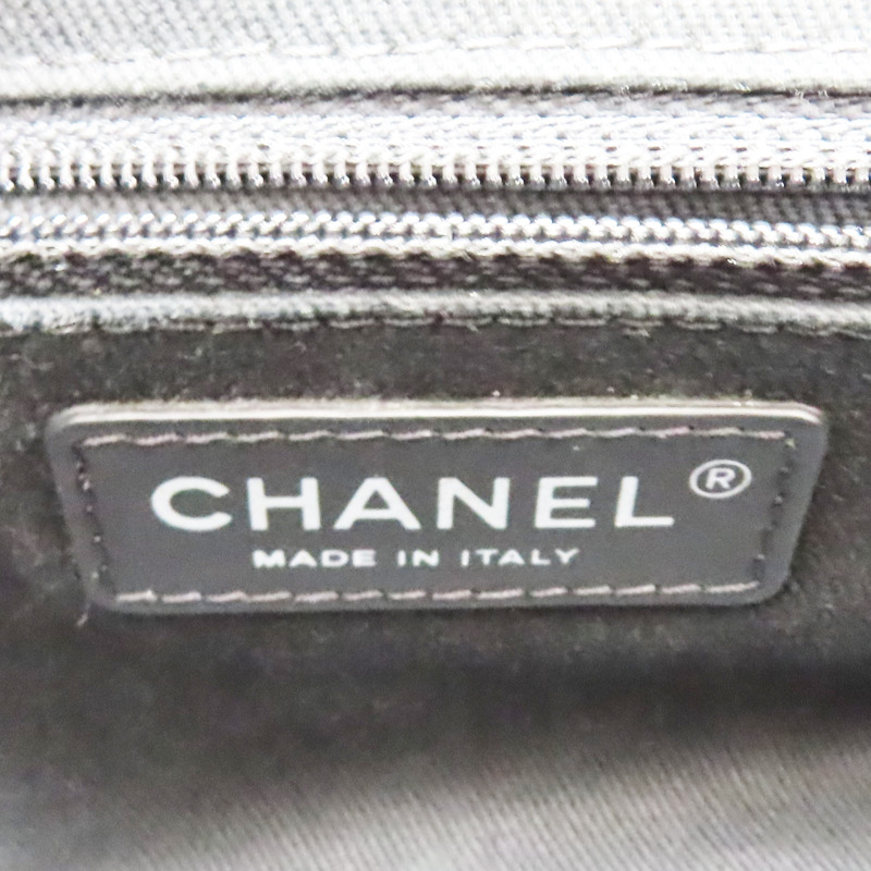 黑色 馬毛 牛皮飾邊 肩背包【CHANEL 香奈兒】-7