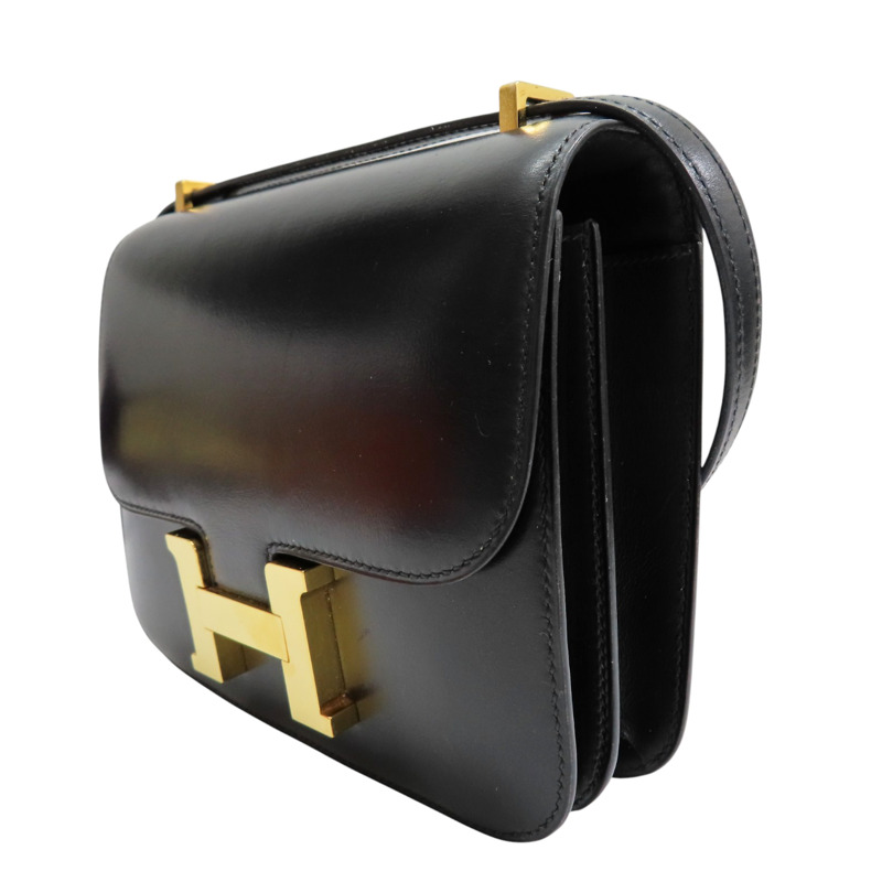 黑色 BOX牛皮 Constance 19 肩背包 ○W刻【HERMES 愛馬仕】-2