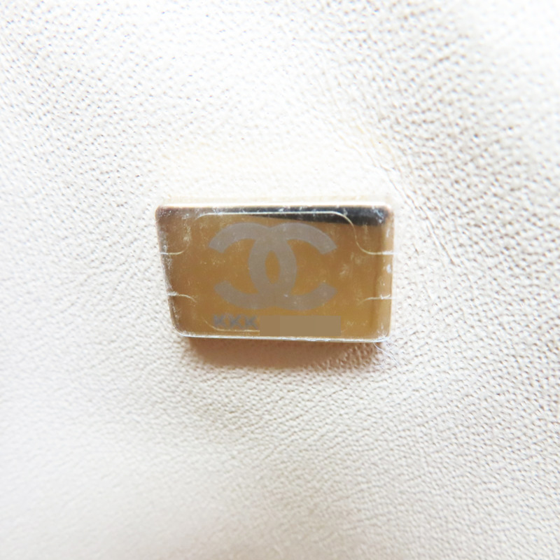 膚色 菱格紋 羊皮 鏈帶肩背包 金釦【CHANEL 香奈兒】 A01112-6