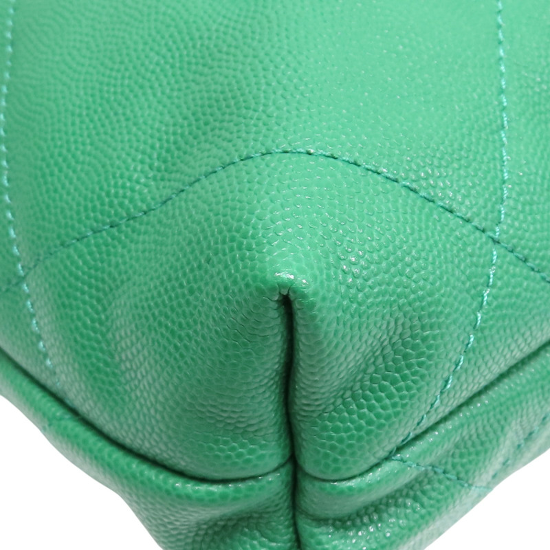 綠色 牛皮 Mini 22 兩用包 金釦【CHANEL 香奈兒】 AS3980-10