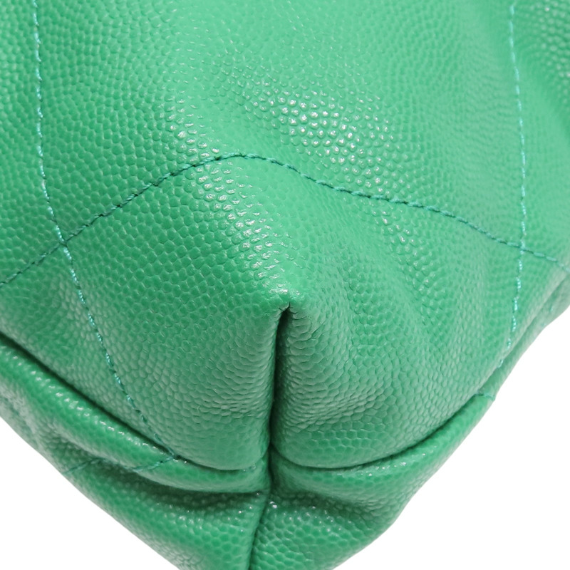 綠色 牛皮 Mini 22 兩用包 金釦【CHANEL 香奈兒】 AS3980-11