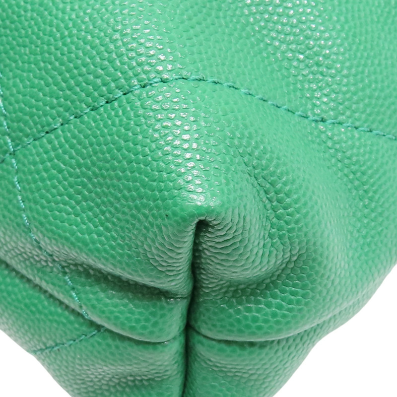 綠色 牛皮 Mini 22 兩用包 金釦【CHANEL 香奈兒】 AS3980-13