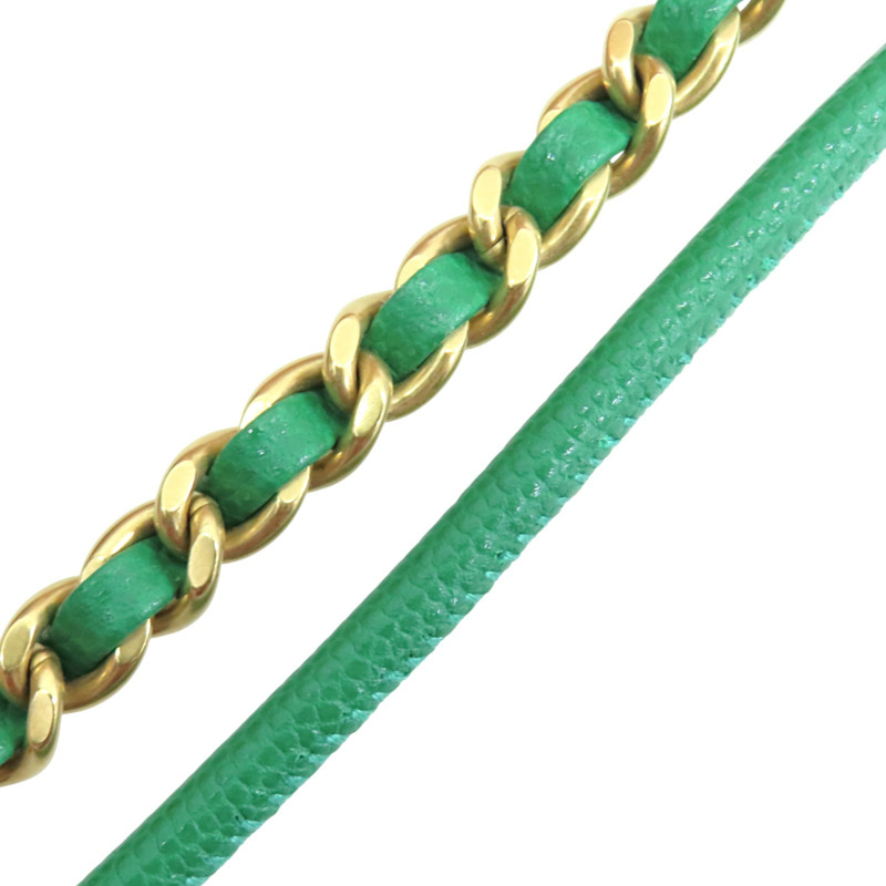 綠色 牛皮 Mini 22 兩用包 金釦【CHANEL 香奈兒】 AS3980-14