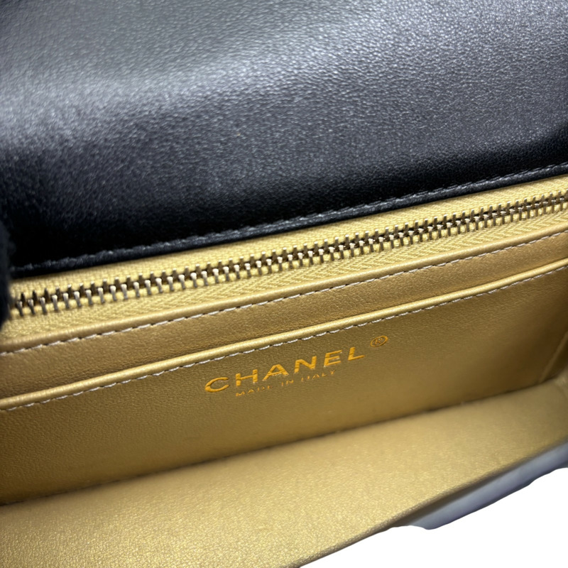 黑色 羊皮 COCO 20金球肩包 【CHANEL 香奈兒】 AS1787-6