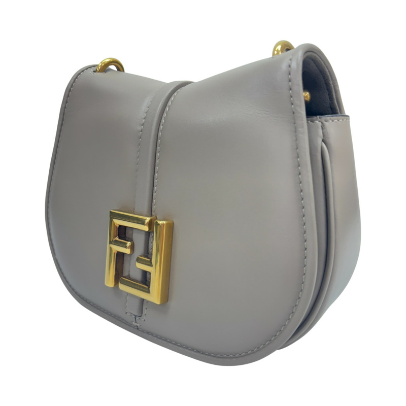 咖灰色 牛皮 C'mon Small 肩背包 【FENDI 芬迪】 8BS082-1