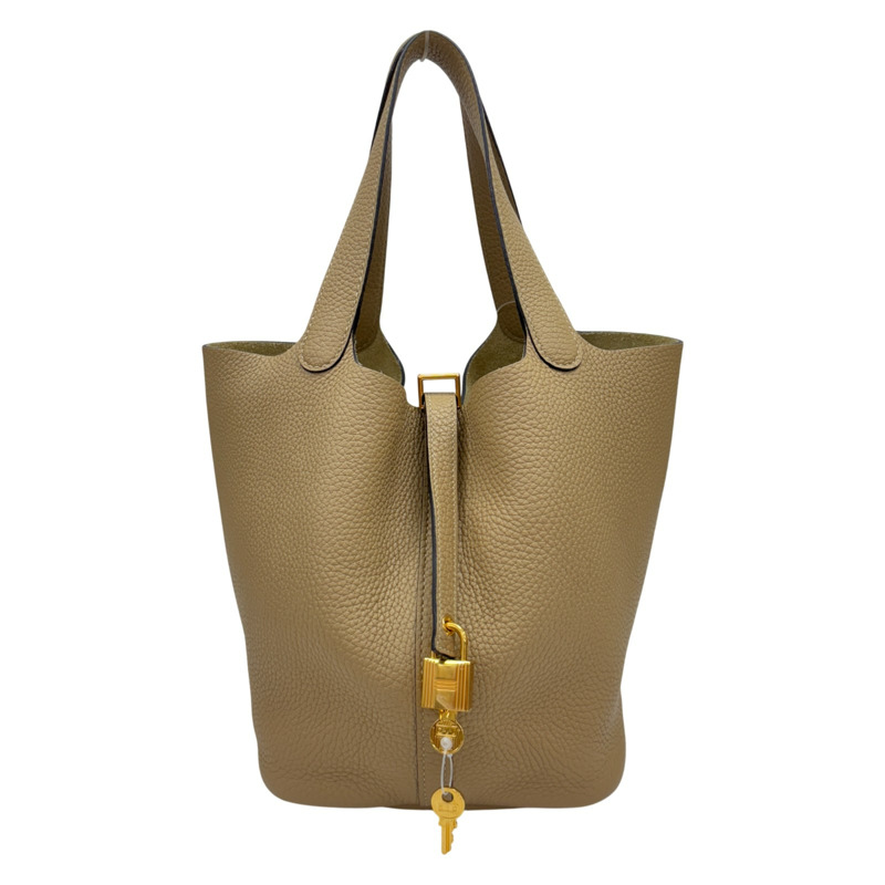 S2風衣灰 Taurillon牛皮 Picotin Lock 22 【HERMES 愛馬仕】-0