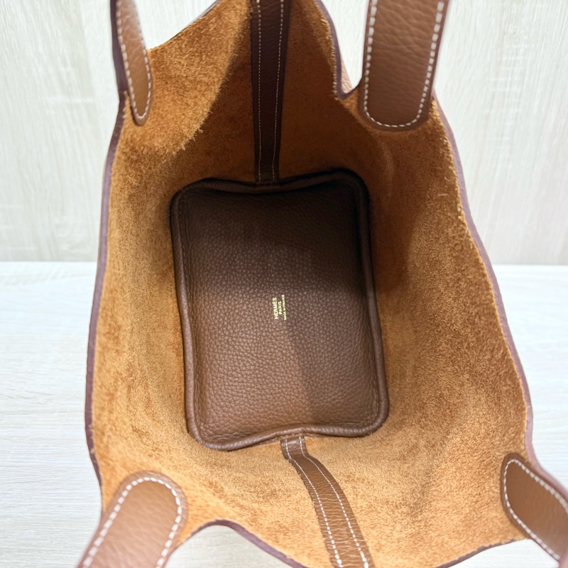 Hermes 37GOLD金棕T/C皮picotin18cm/H056289-8