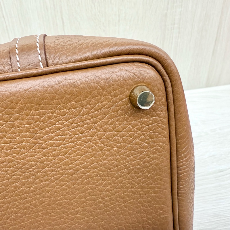 Hermes 37GOLD金棕T/C皮picotin18cm/H056289-10