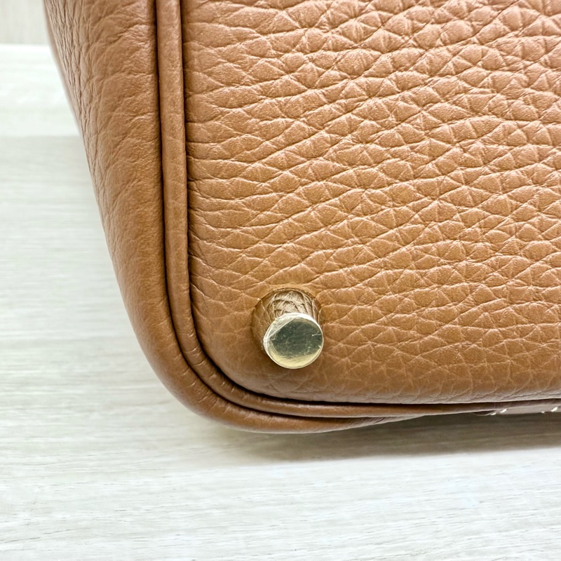 Hermes 37GOLD金棕T/C皮picotin18cm/H056289-12