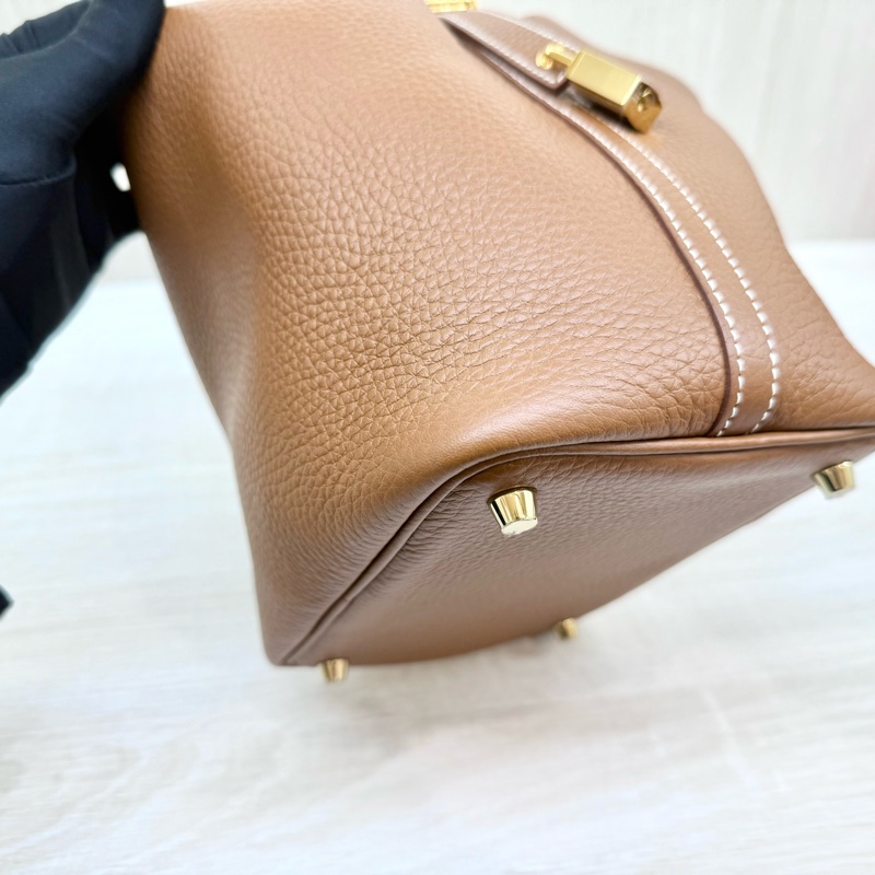 Hermes 37GOLD金棕T/C皮picotin18cm/H056289-13
