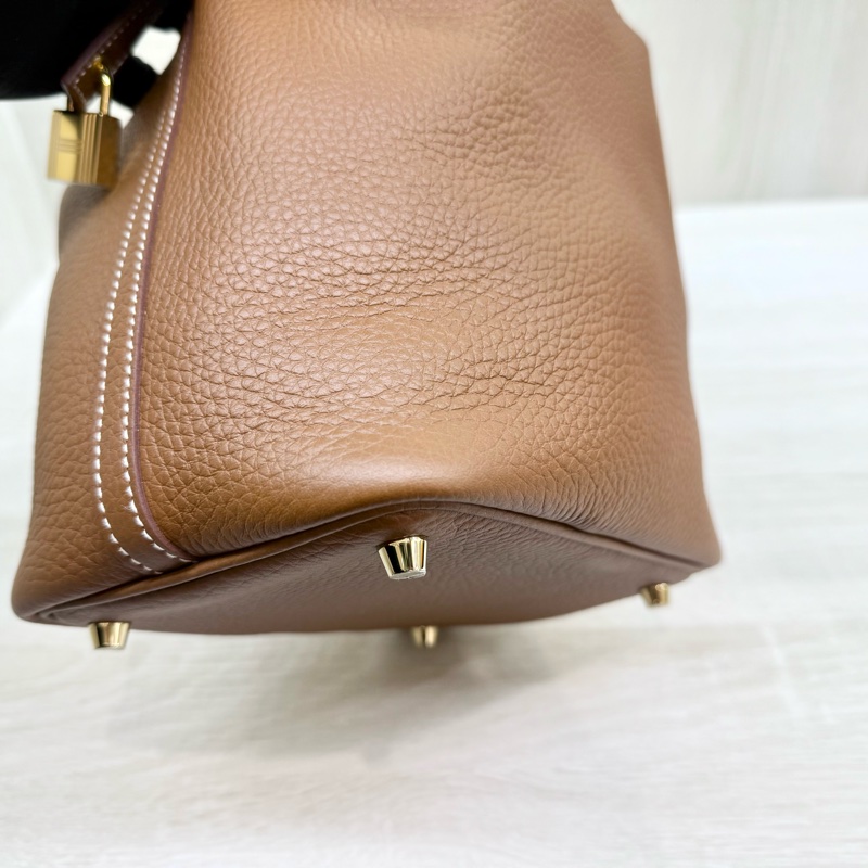 Hermes 37GOLD金棕T/C皮picotin18cm/H056289-14