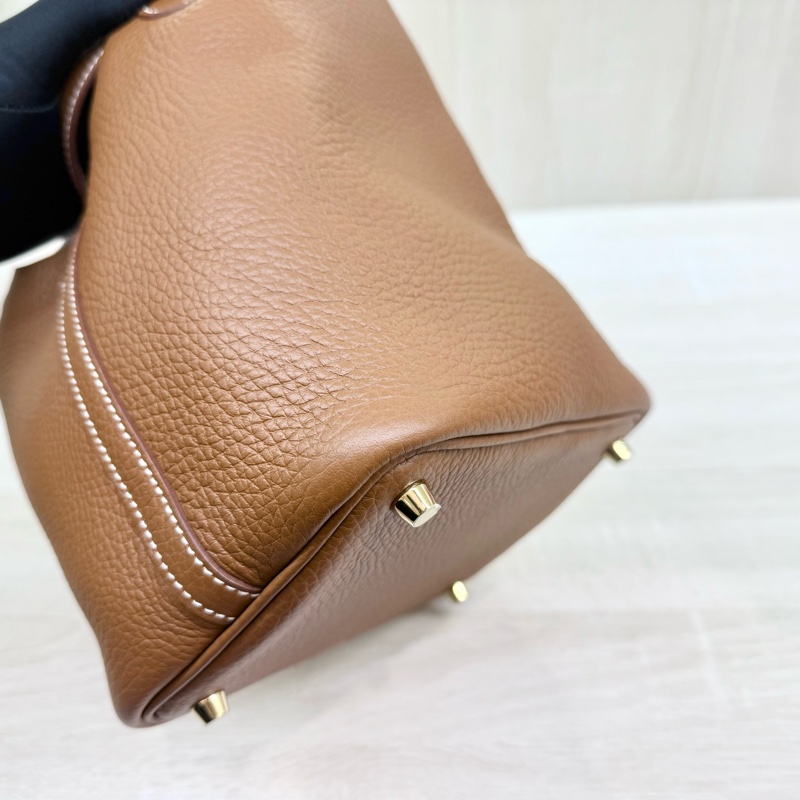 Hermes 37GOLD金棕T/C皮picotin18cm/H056289-16