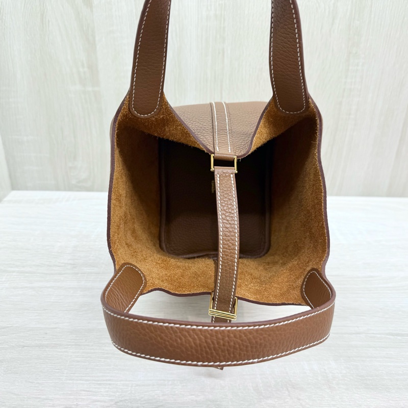 Hermes 37GOLD金棕T/C皮picotin18cm/H056289-19