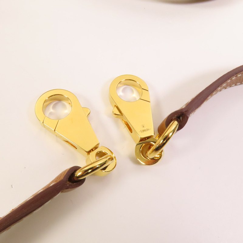HERMES Epsom皮革Kelly 25金扣手挽肩背兩用袋Gold-6