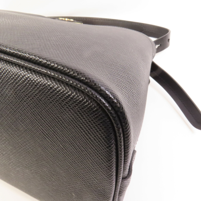 PRADA Saffiano皮革Shoulder Bag金扣手挽肩背兩用袋-16