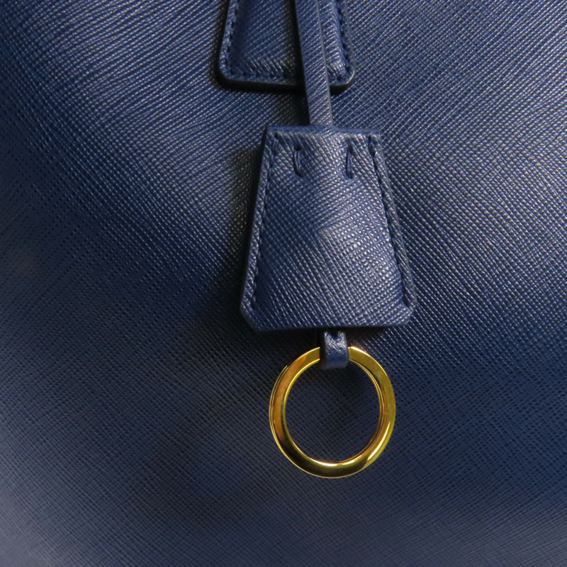 PRADA Saffiano皮革Tote Bag金扣手挽袋-6