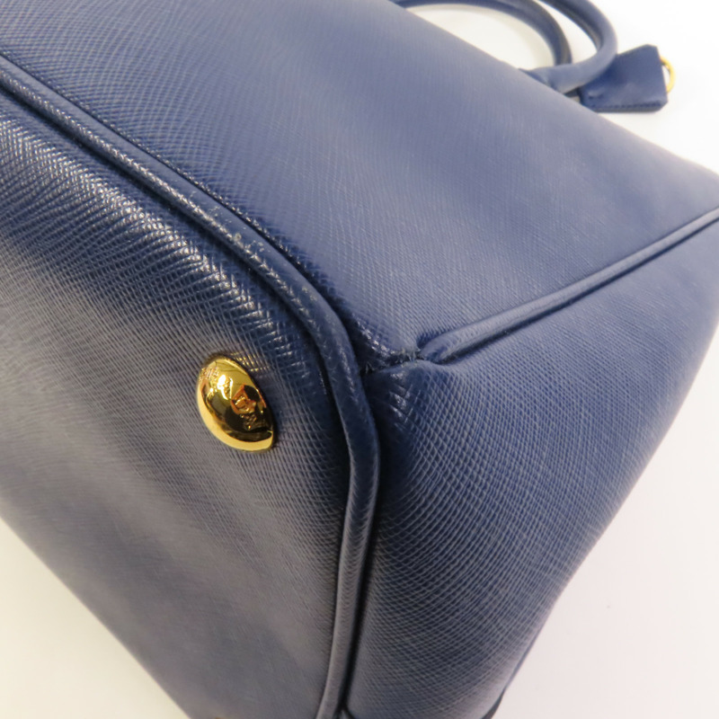 PRADA Saffiano皮革Tote Bag金扣手挽袋-10