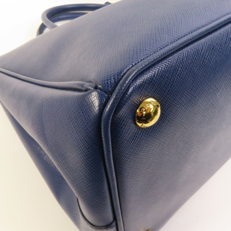 PRADA Saffiano皮革Tote Bag金扣手挽袋-12