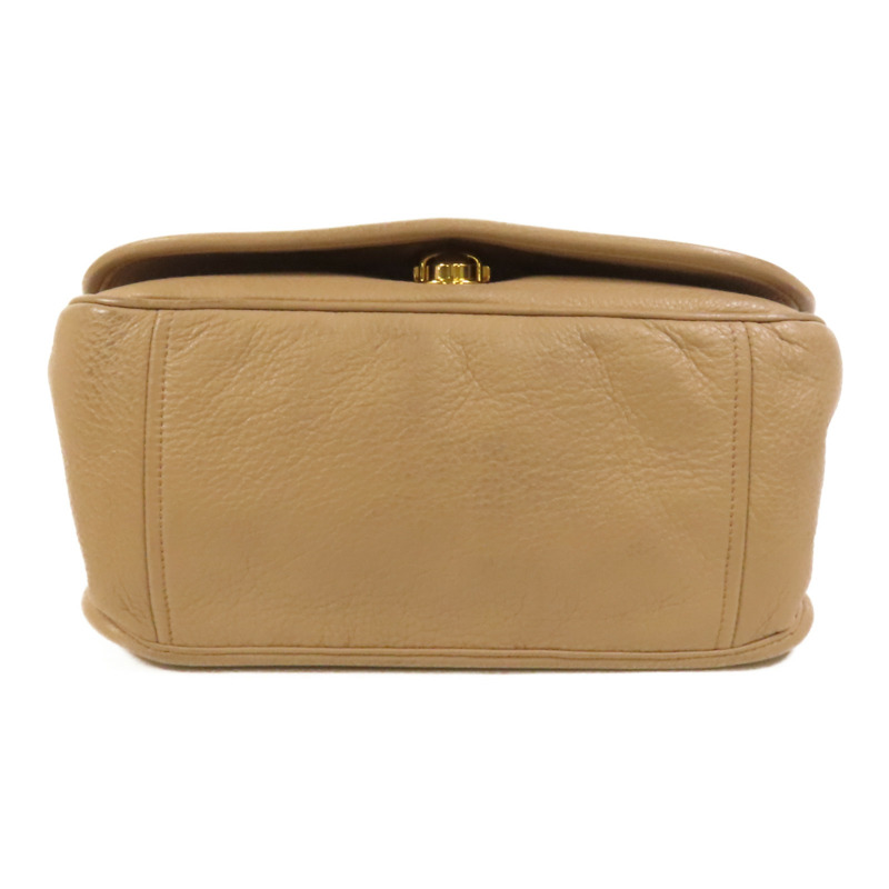 PRADA 牛皮皮革Shoulder Bag金扣肩背袋-3