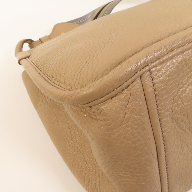 PRADA 牛皮皮革Shoulder Bag金扣肩背袋-12