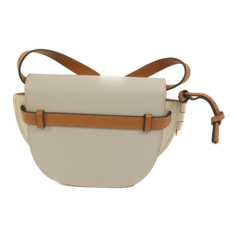 LOEWE 牛皮皮革Mini Gate金扣肩背袋-2