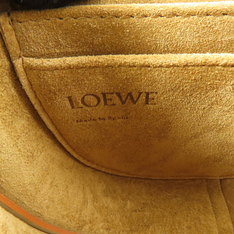 LOEWE 牛皮皮革Mini Gate金扣肩背袋-7