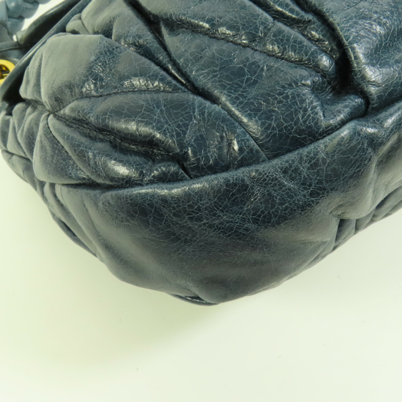 Miu Miu 牛皮皮革2 Way Shoulder金扣手挽肩背兩用袋-15