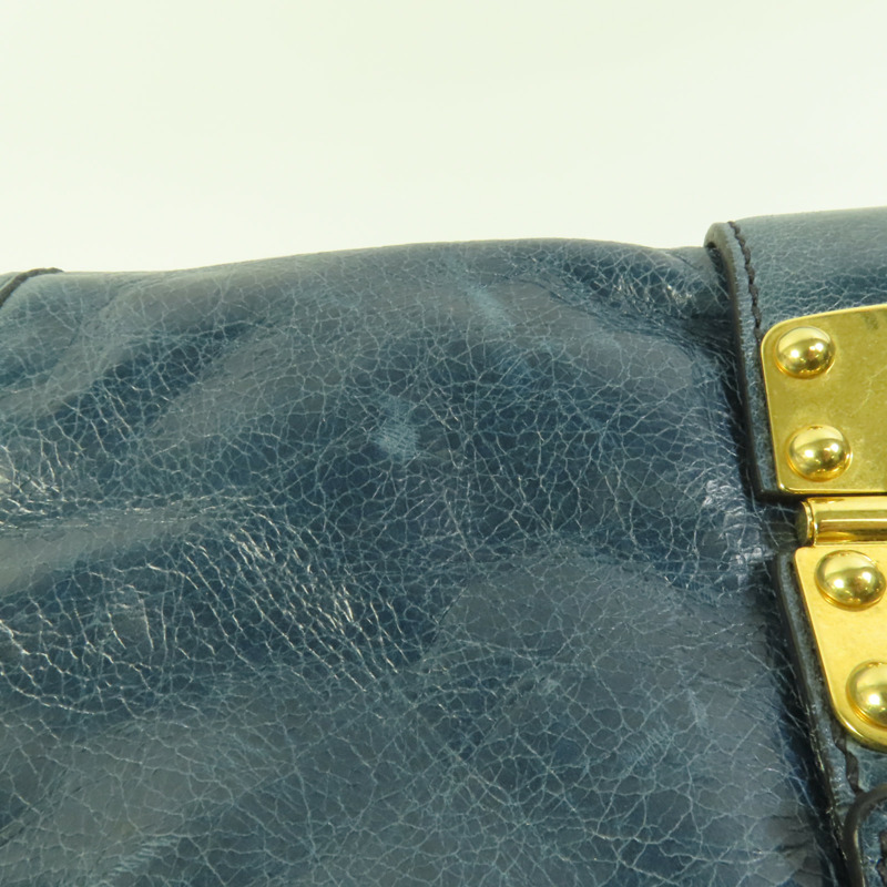 Miu Miu 牛皮皮革2 Way Shoulder金扣手挽肩背兩用袋-16