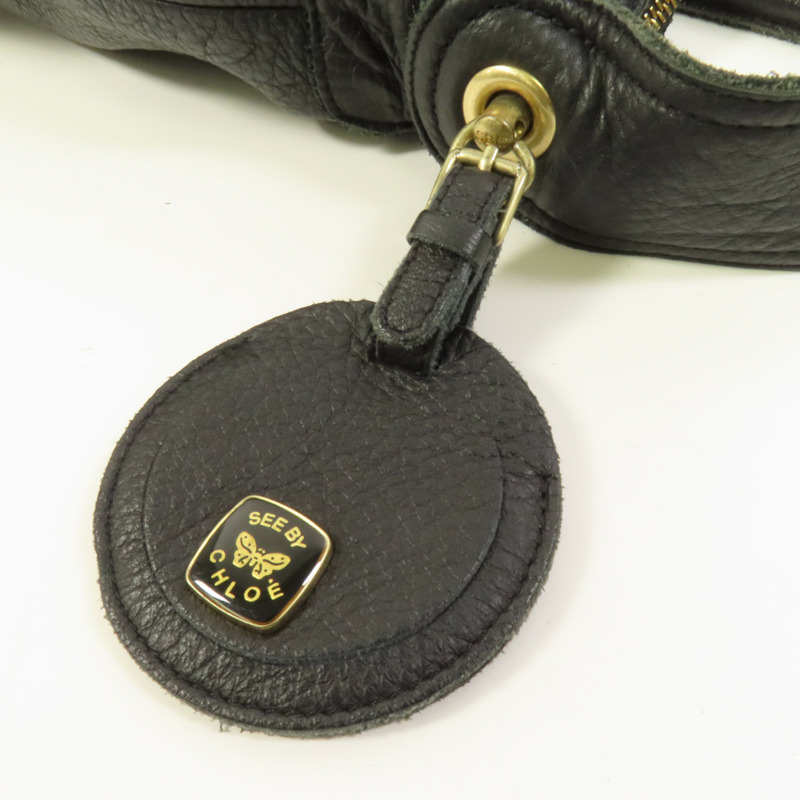 SEE BY CHLOE 牛皮皮革2 Way Shoulder金扣手挽肩背兩用袋-5