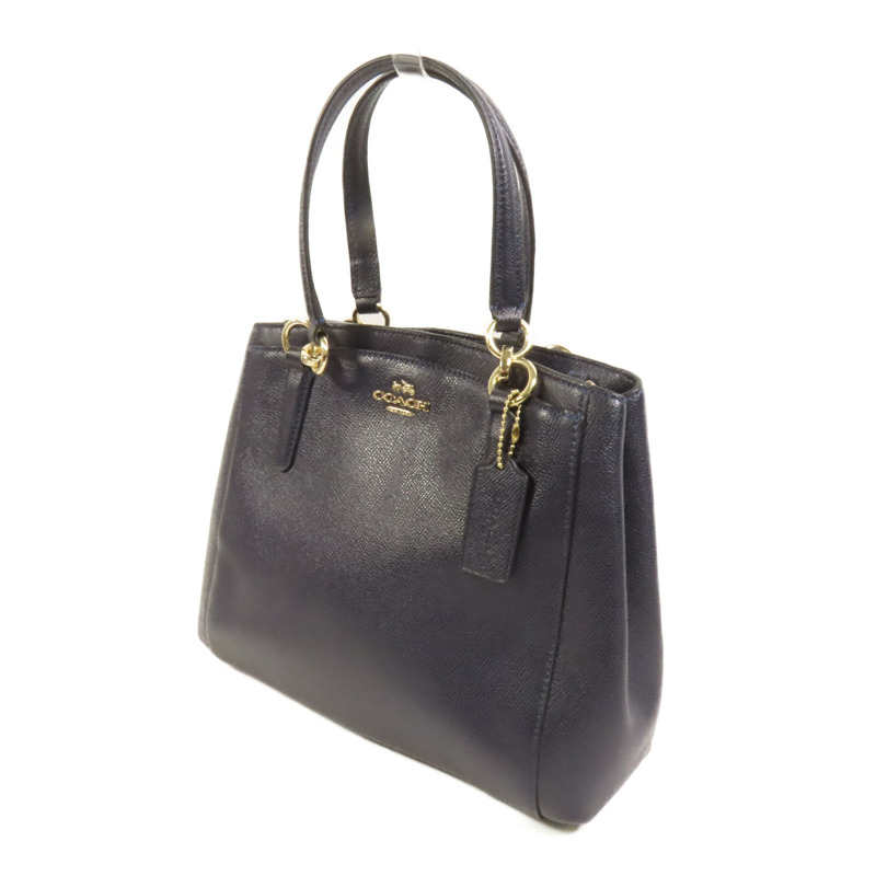 COACH 牛皮皮革2 Way Shoulder金扣手挽肩背兩用袋-2