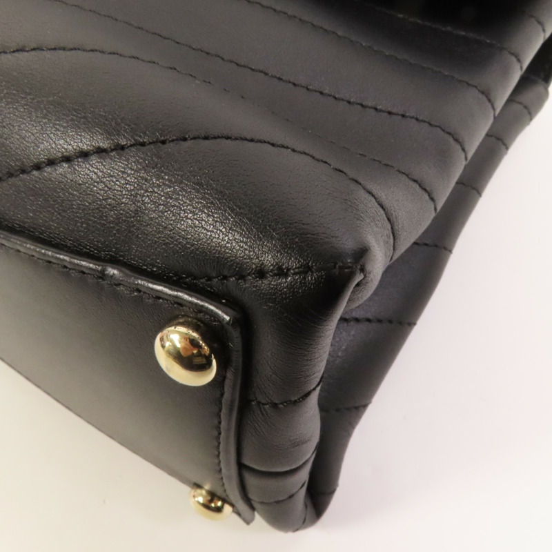 CHANEL 牛皮皮革Chain Shoulder金扣手挽肩背兩用袋-13