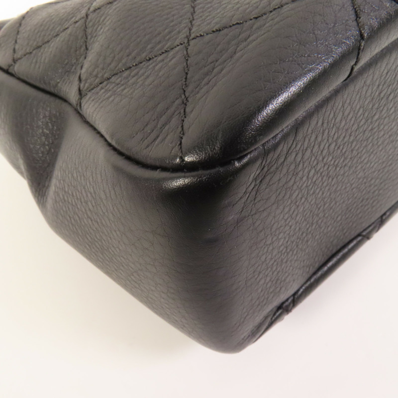 CHANEL 牛皮皮革2 Way Shoulder銀扣手挽肩背兩用袋-12