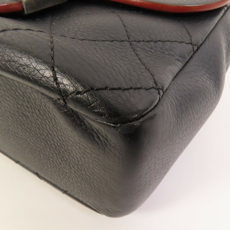 CHANEL 牛皮皮革2 Way Shoulder銀扣手挽肩背兩用袋-14