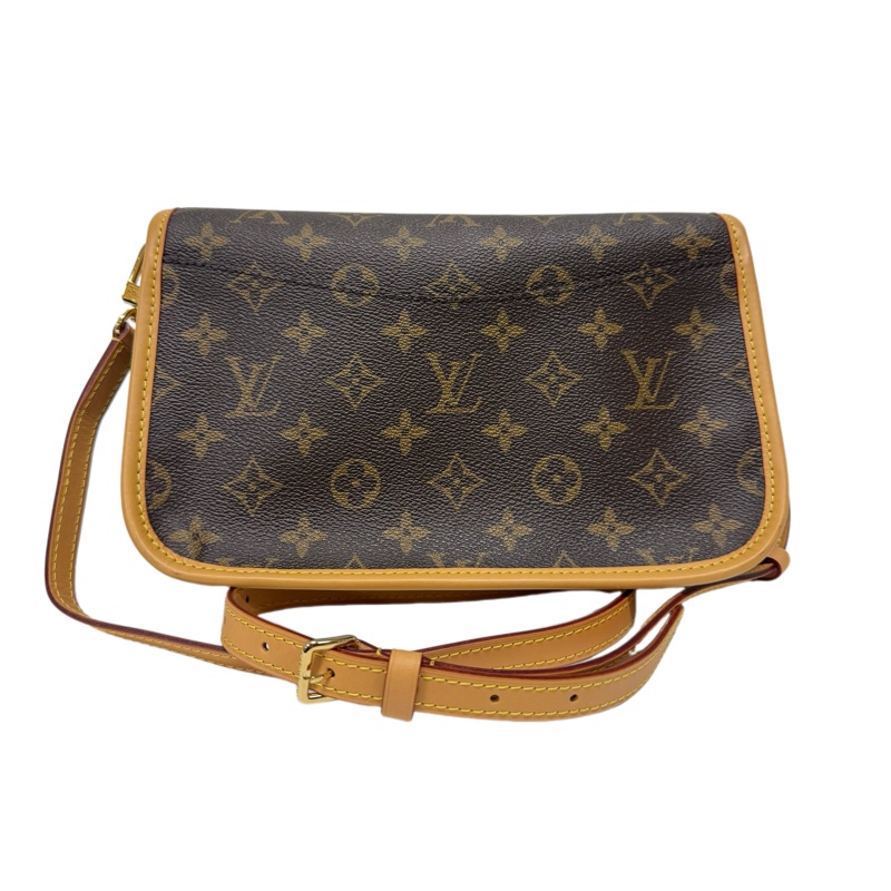 LOUIS VUITTON 路易威登 Diane 法棍 單肩包 斜背包 女款 小號 塗層帆布 老花色-1