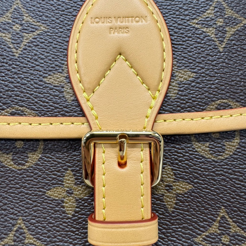 LOUIS VUITTON 路易威登 Diane 法棍 單肩包 斜背包 女款 小號 塗層帆布 老花色-9