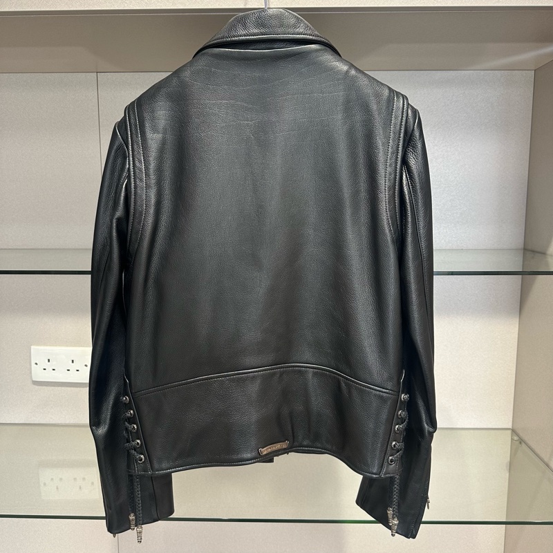 Chrome Hearts 克罗心黑色皮衣爱马仕内衬-1