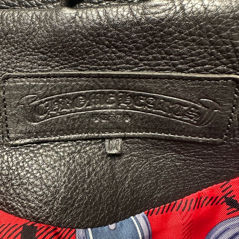 Chrome Hearts 克罗心黑色皮衣爱马仕内衬-2