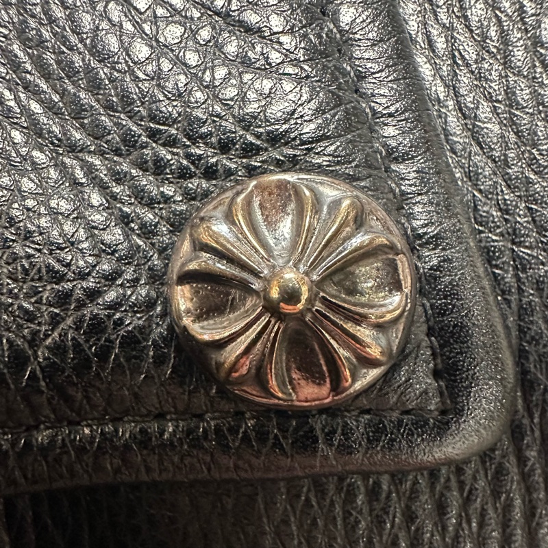 Chrome Hearts 克罗心黑色皮衣爱马仕内衬-5