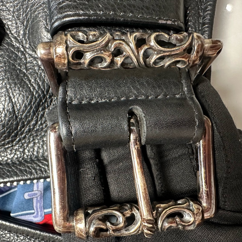 Chrome Hearts 克罗心黑色皮衣爱马仕内衬-10