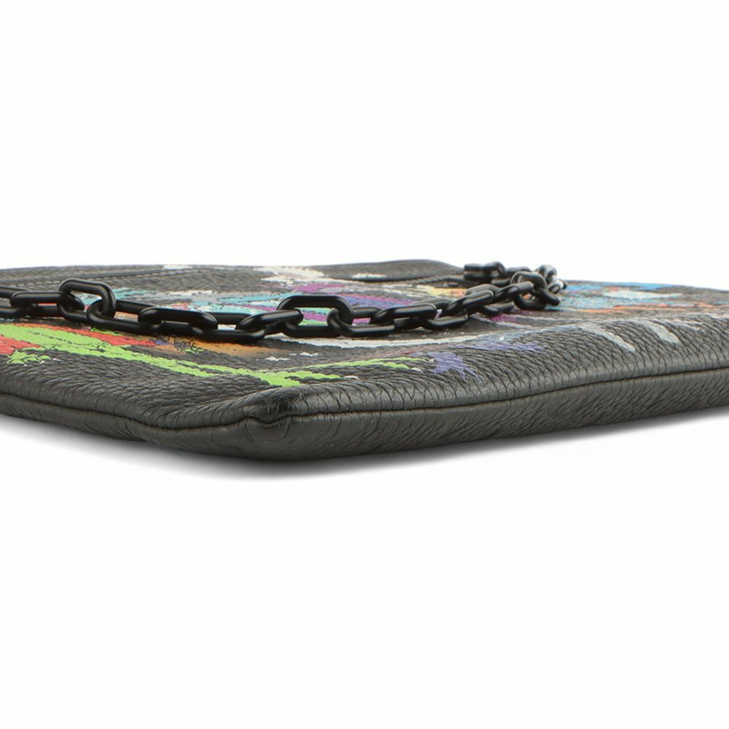 【包稅】LOUIS VUITTON M80147 Taurillon Virgil Abloh Zoom With Friends 限量版鏈條手拿包/-4