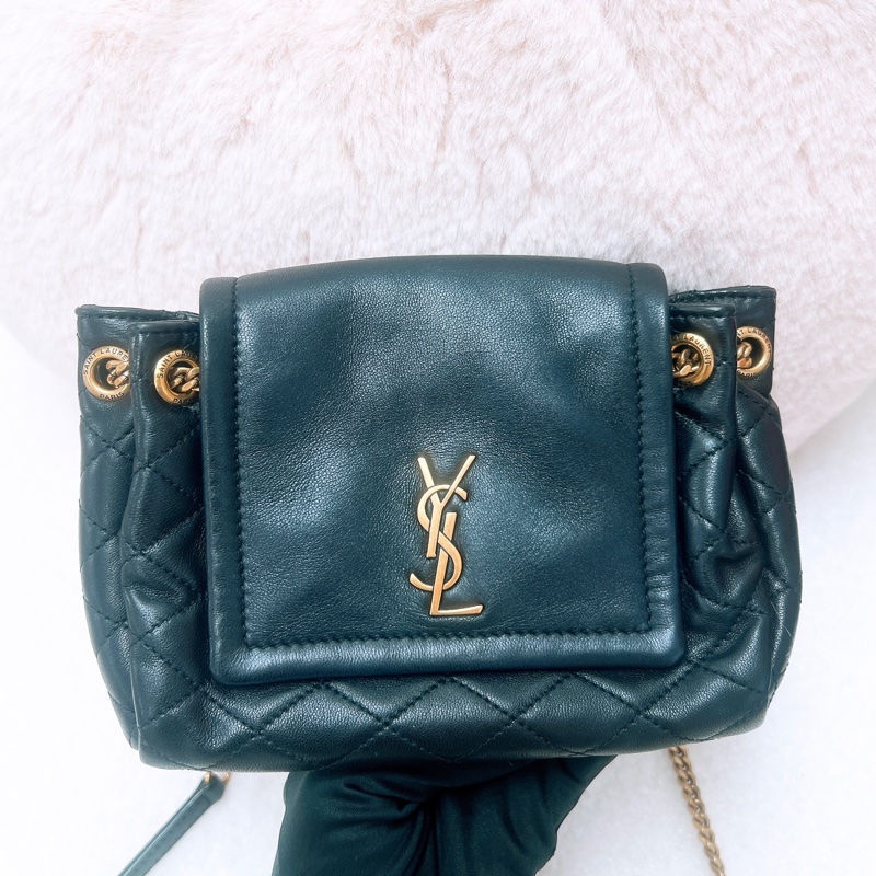 YSL nolita mini 黑金斜挎包-1