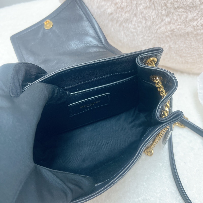 YSL nolita mini 黑金斜挎包-10