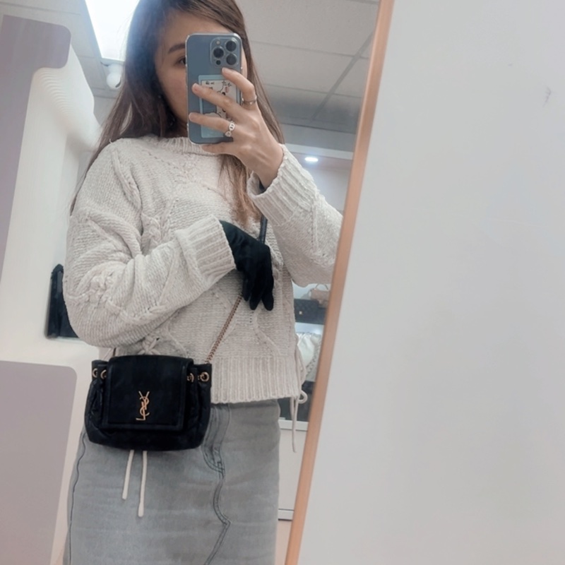 YSL nolita mini 黑金斜挎包-14