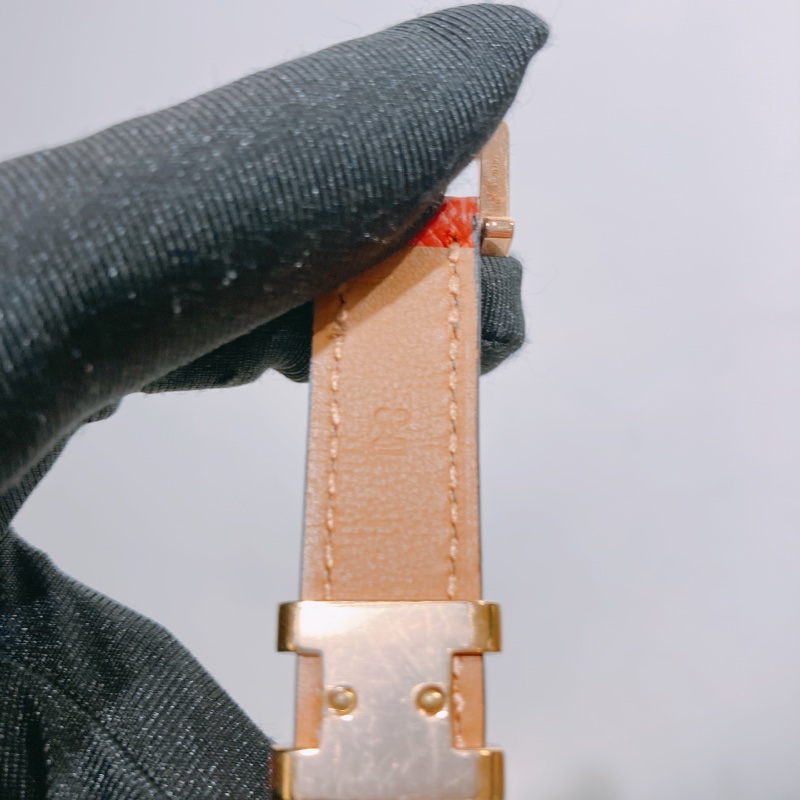 TW4654 HERMES 愛馬仕小號H字牛皮腰帶POP H 15 BICOLORE BELT 80CM EPSOM-6