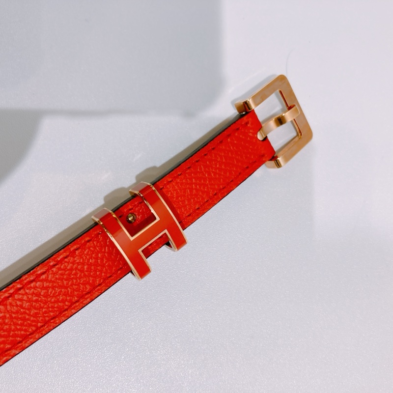 TW4654 HERMES 愛馬仕小號H字牛皮腰帶POP H 15 BICOLORE BELT 80CM EPSOM-12