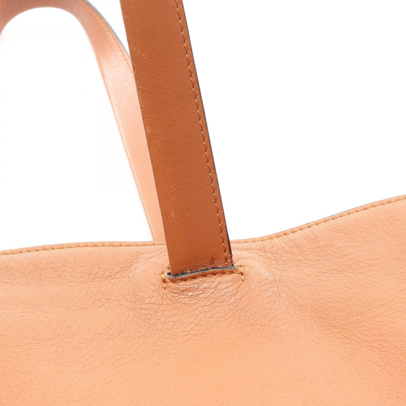 LOEWE EAST WEST SHOPPER SMALL 手提包 308.20.K86 皮革 棕色 二手 女士-12