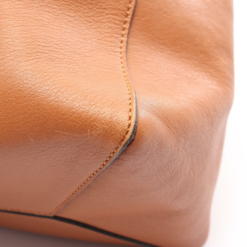 LOEWE EAST WEST SHOPPER SMALL 手提包 308.20.K86 皮革 棕色 二手 女士-13